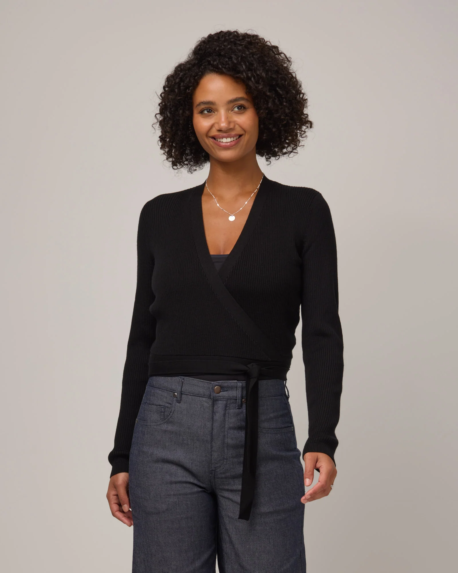 Adeline Wrap Sweater - Image 3