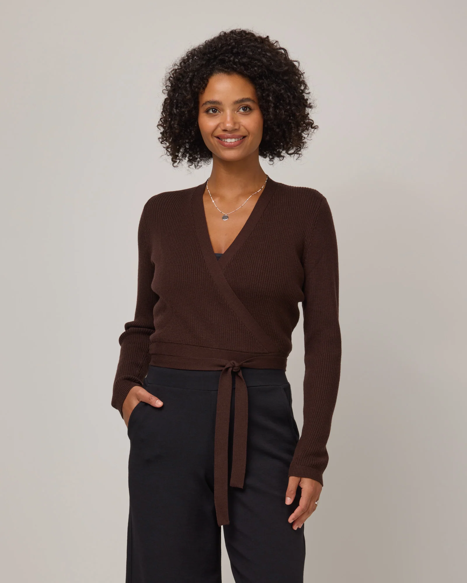 Adeline Wrap Sweater - Image 3