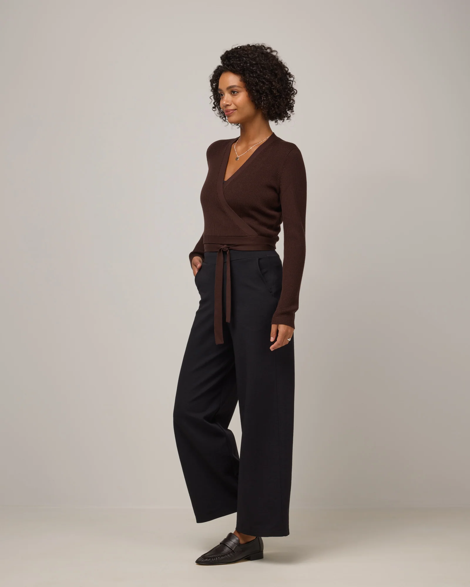 Adeline Wrap Sweater - Image 4