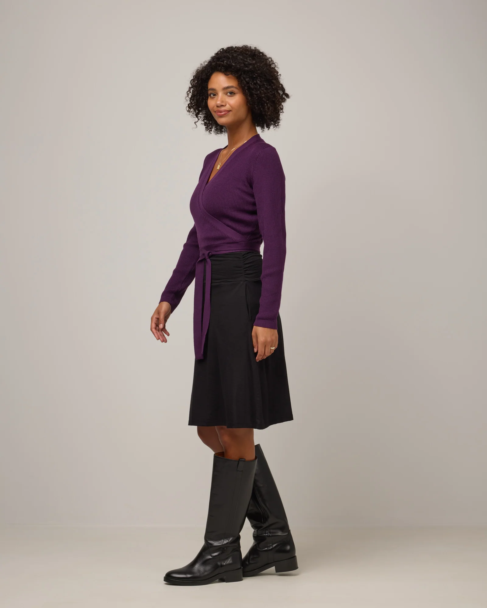Adeline Wrap Sweater - Image 3