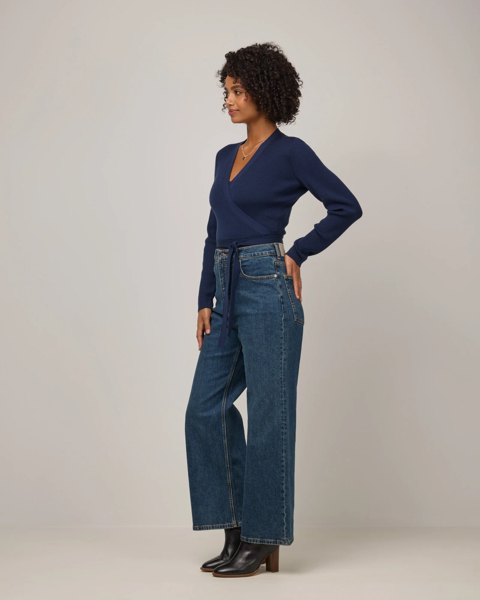 Adeline Wrap Sweater - Image 4