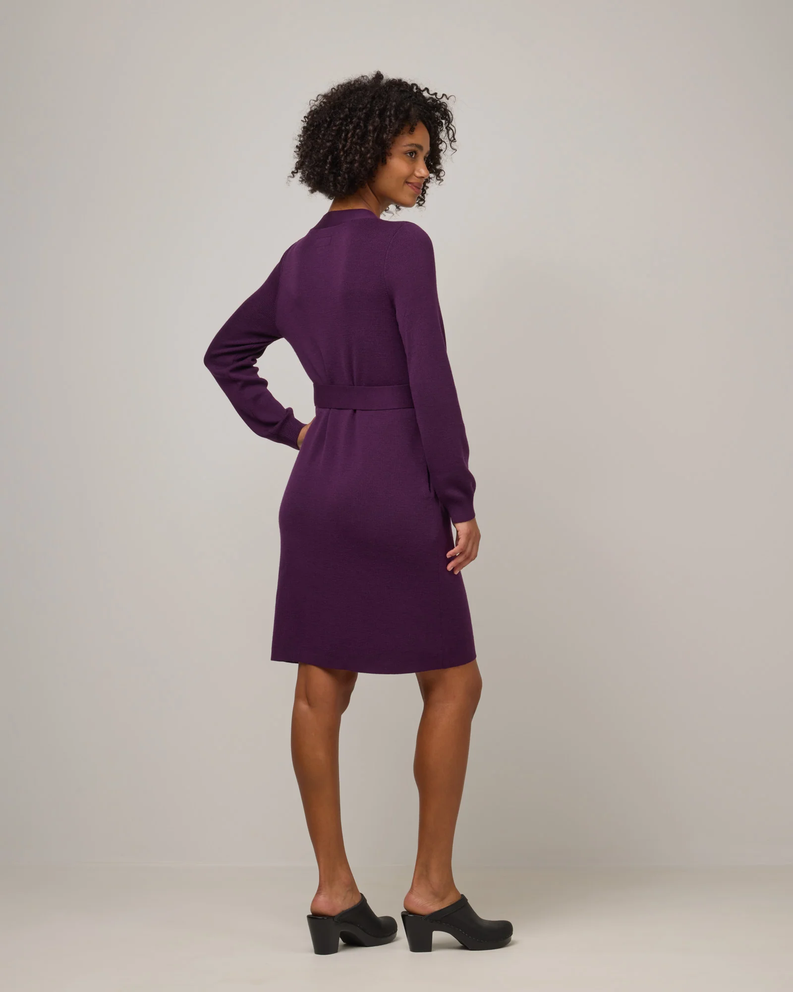 Amber Belted Sweater Dress - Image 3