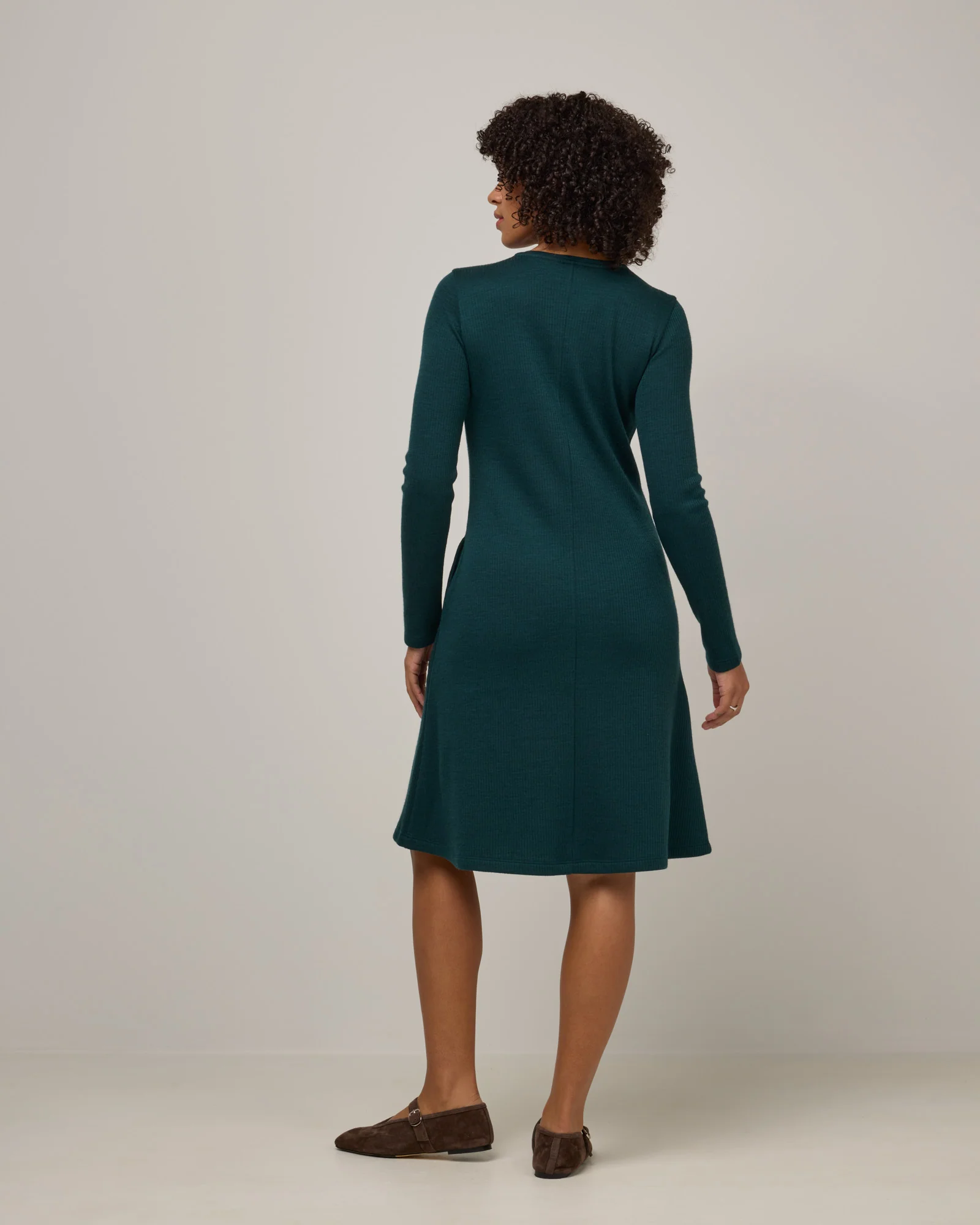 Bethany Double Knit Ribbed Dress - Image 3