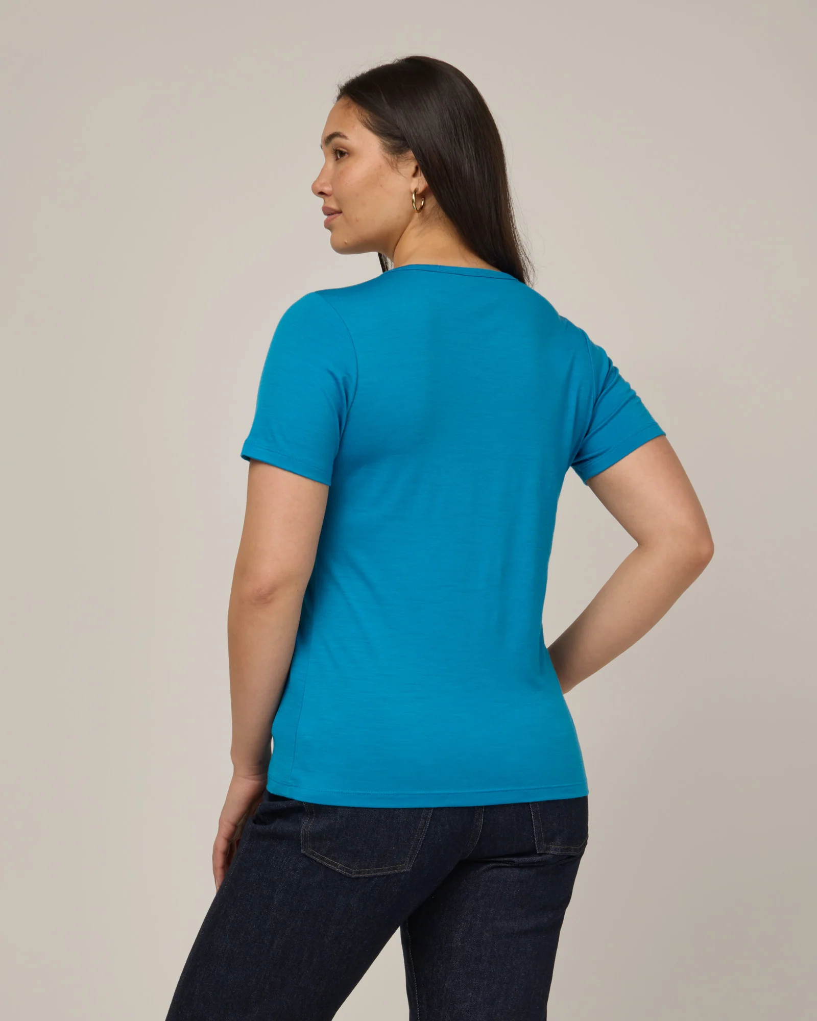 Cara 100% Wool Fitted Tee - Image 3