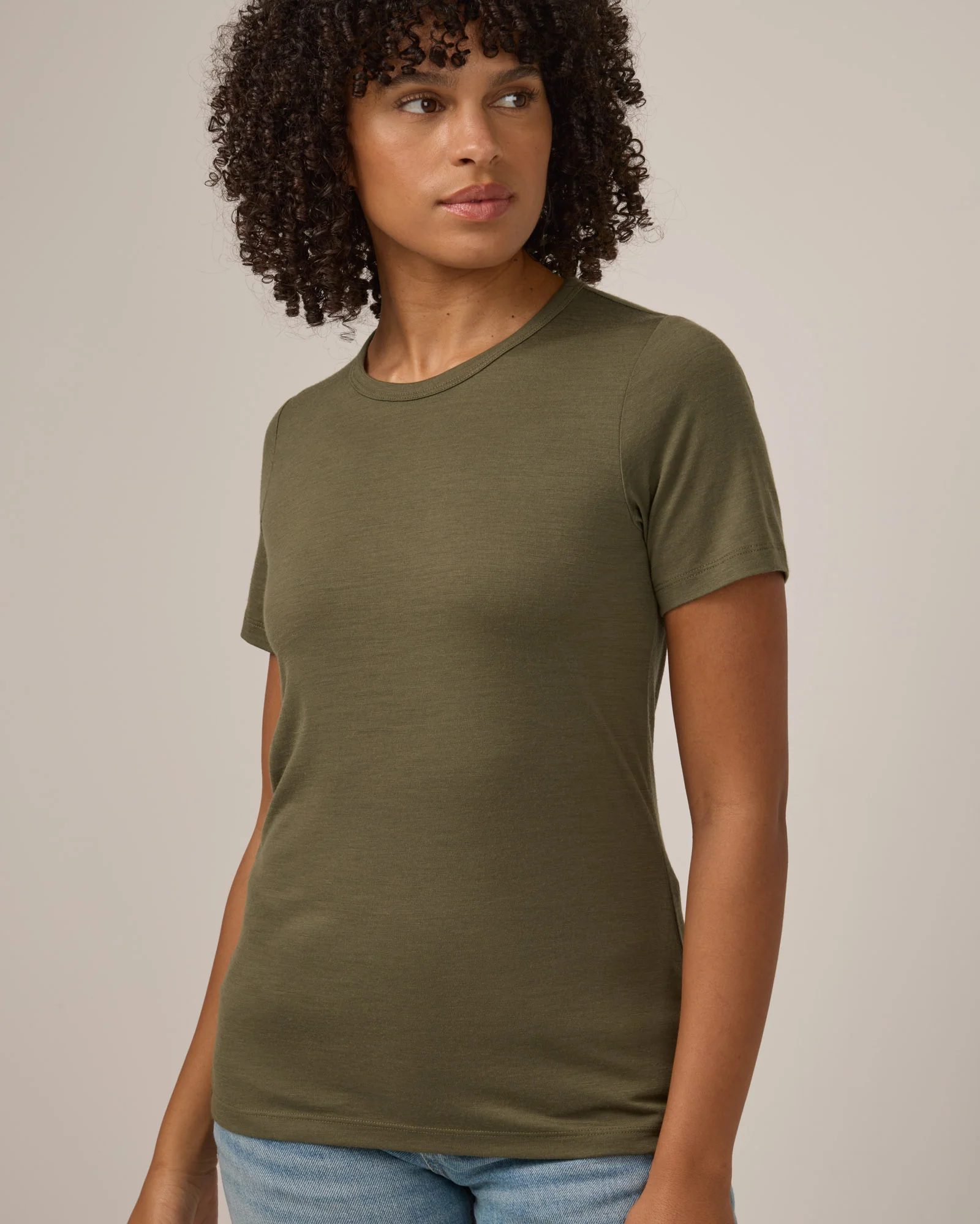 Cara 100% Wool Fitted Tee - Image 4