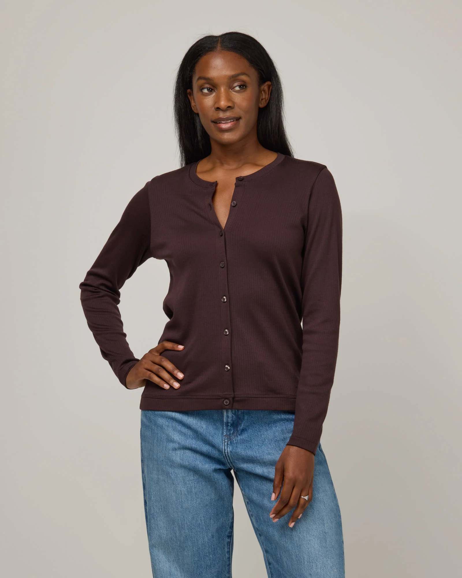 Celeste Ribbed Cardigan - Image 3