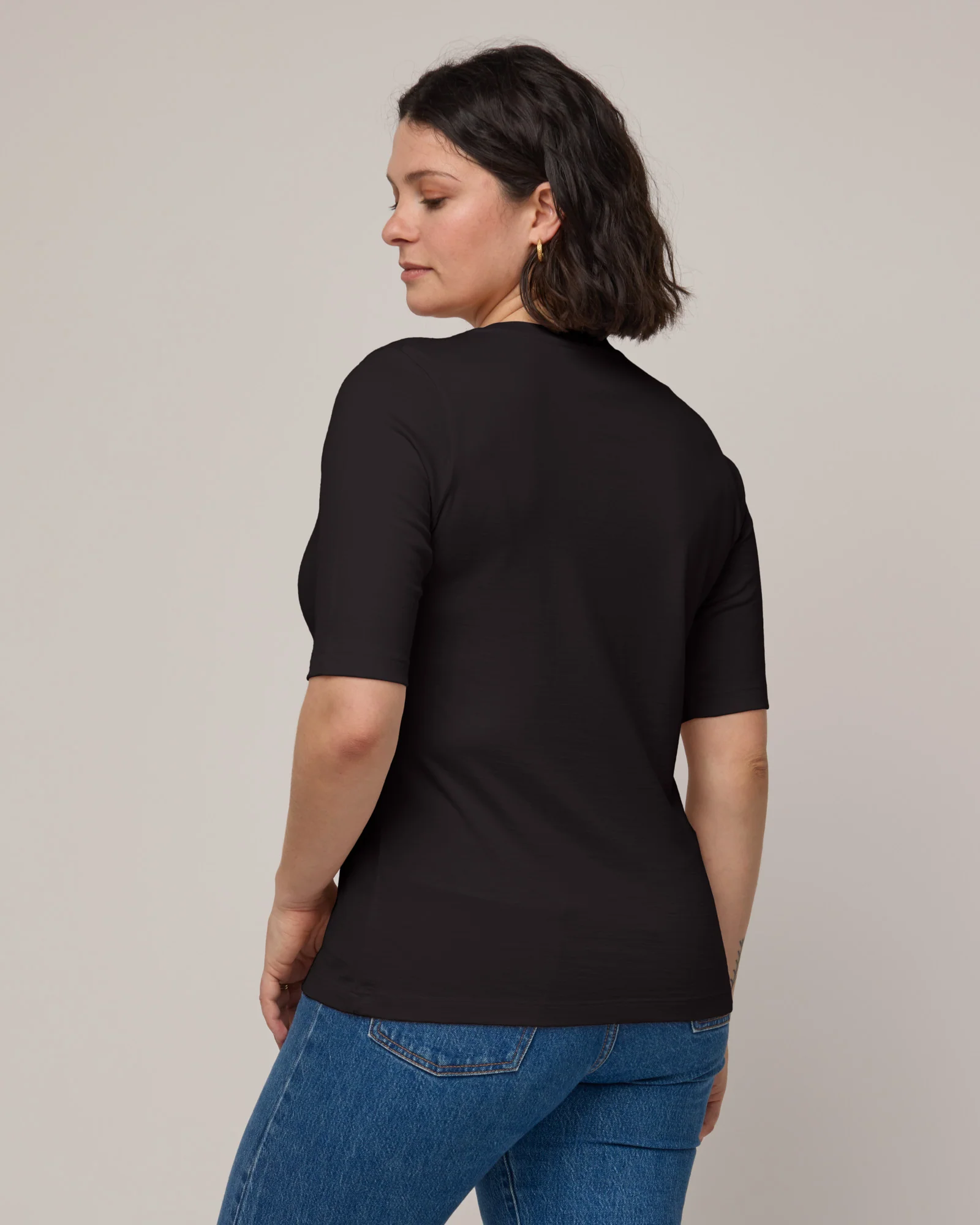 Celine Signature Elbow Sleeve Tee - Image 3