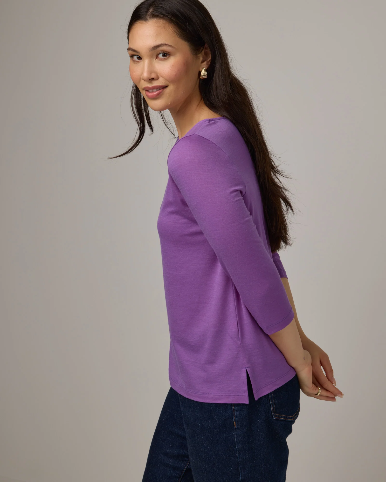 Colette Quarter-Sleeve Top - Image 4