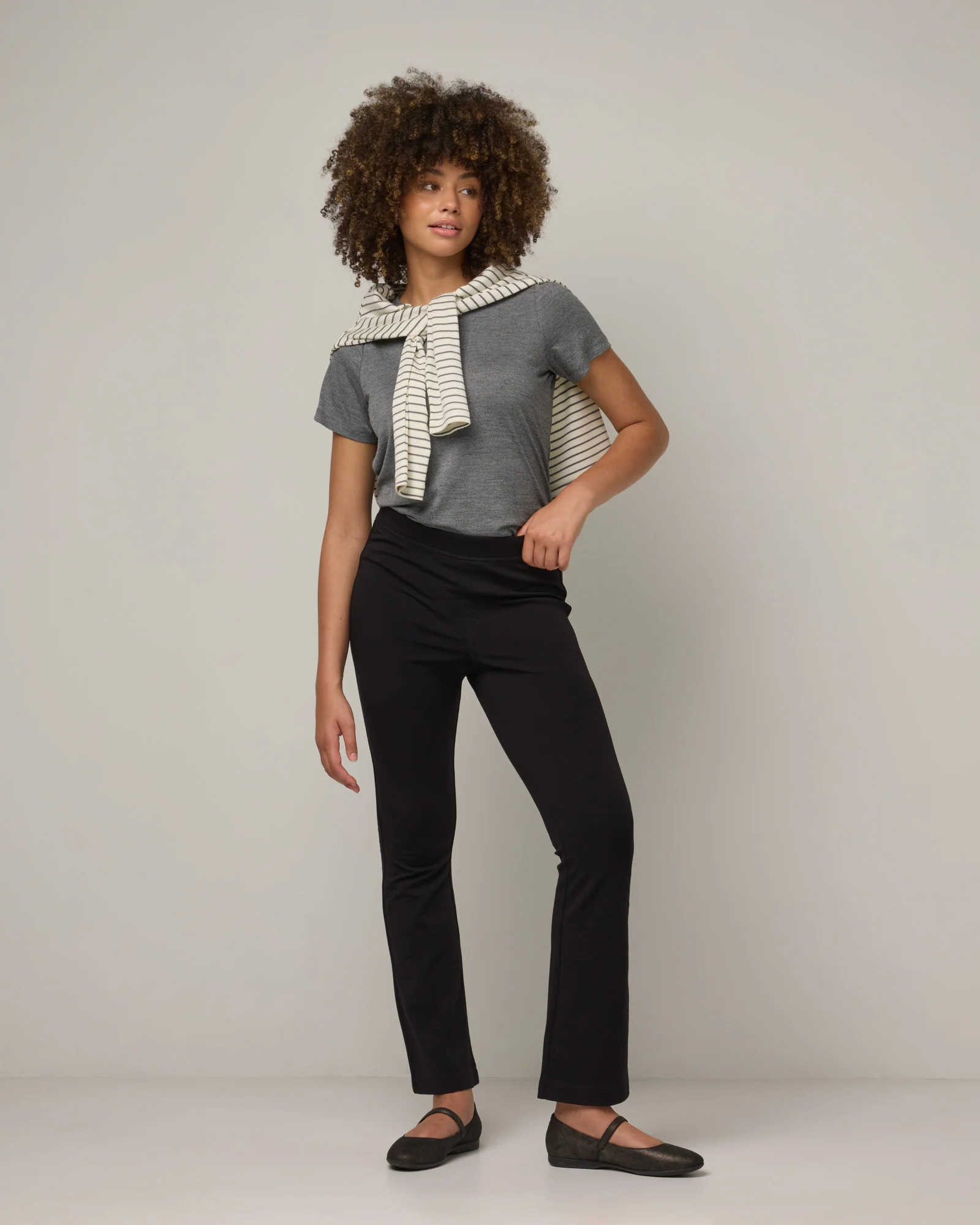 Foster Kick Flare Ponte Trouser - Image 2