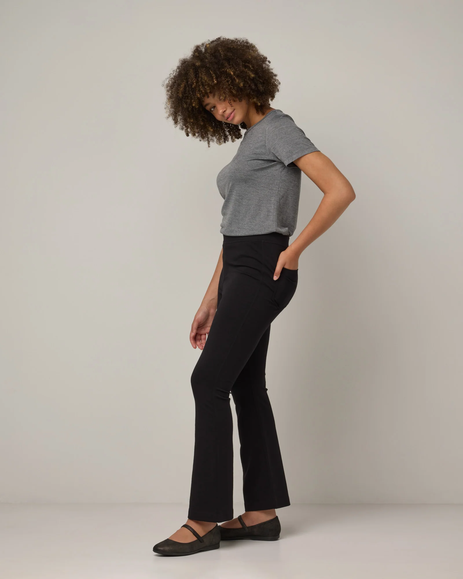 Foster Kick Flare Ponte Trouser - Image 3