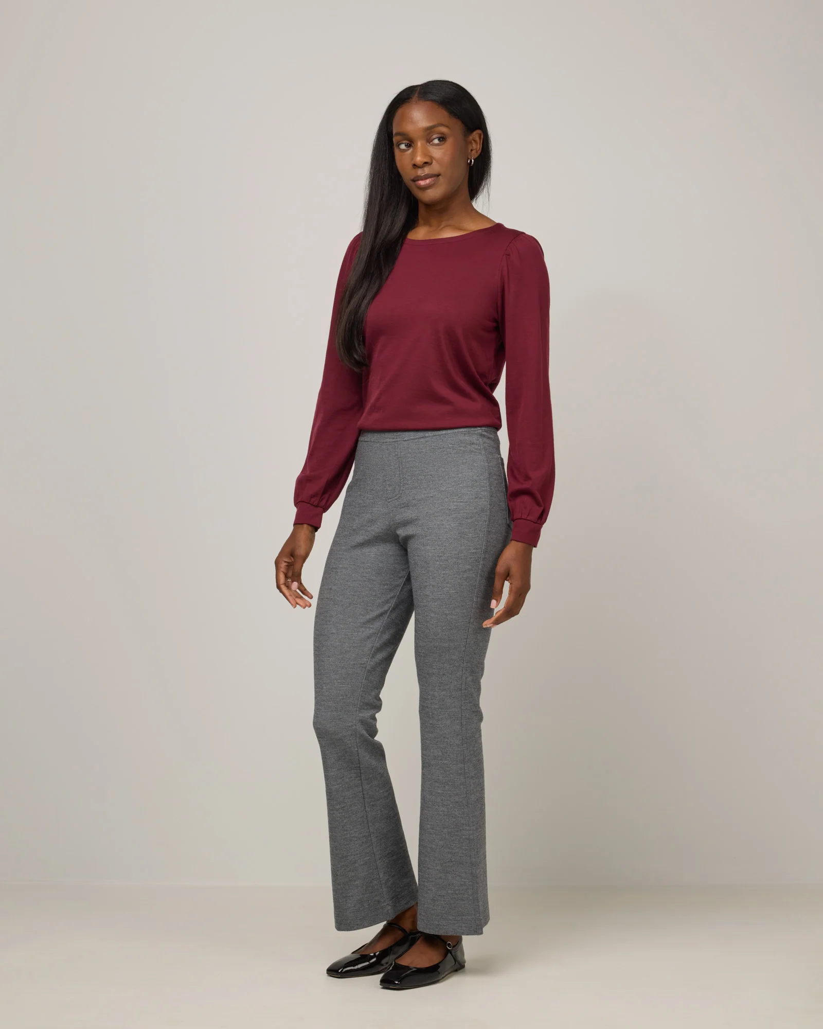 Foster Kick Flare Ponte Trouser - Image 3