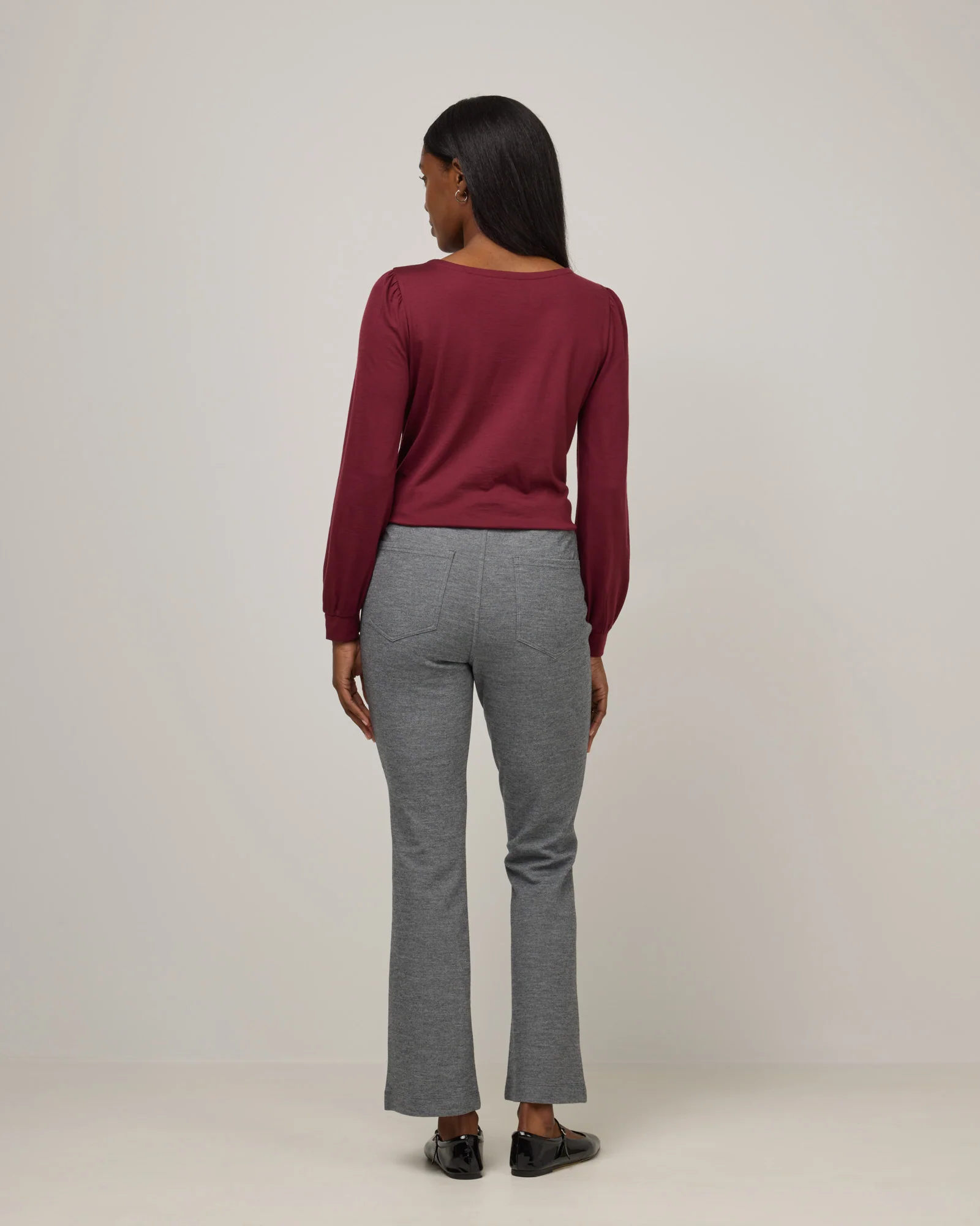 Foster Kick Flare Ponte Trouser - Image 4