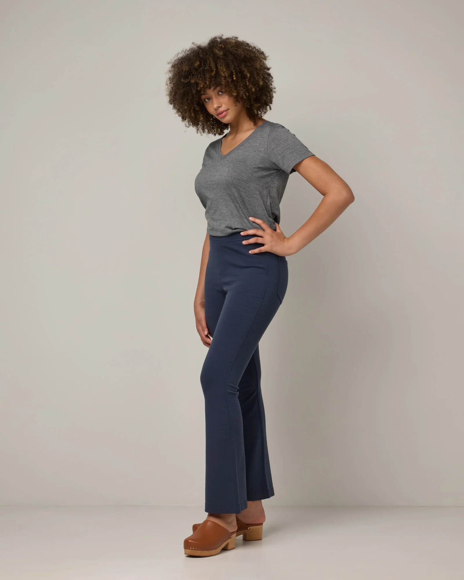 Foster Kick Flare Ponte Trouser - Image 3