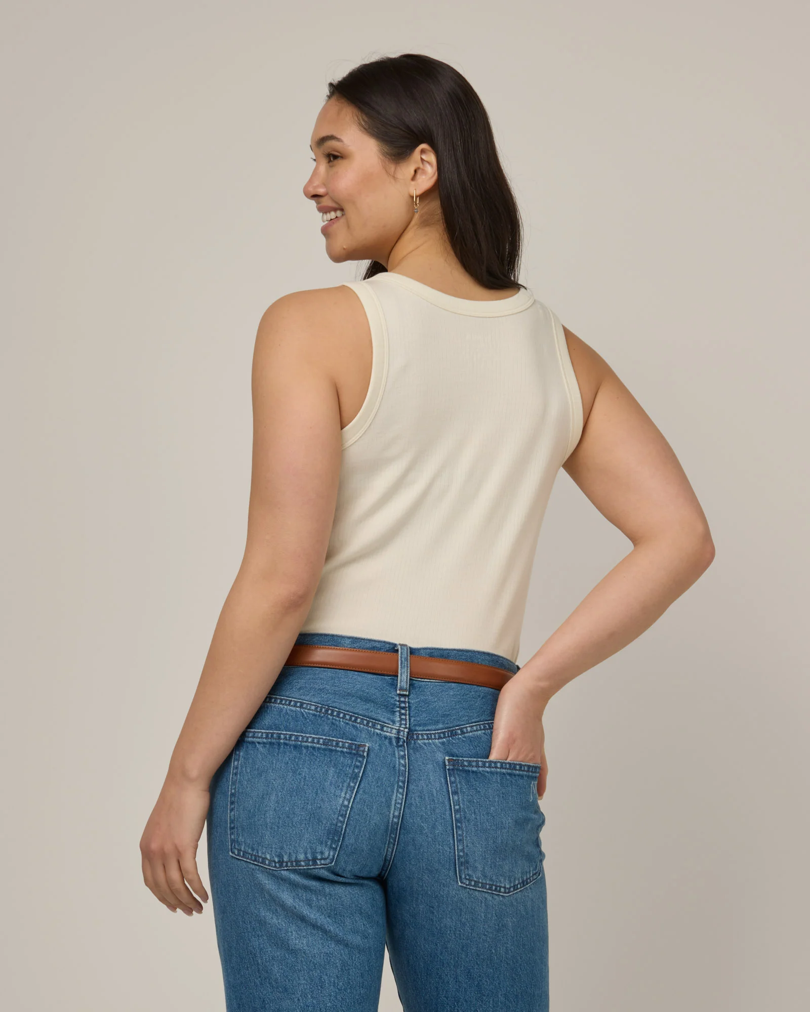 Lily Ribbed Tank - Image 3