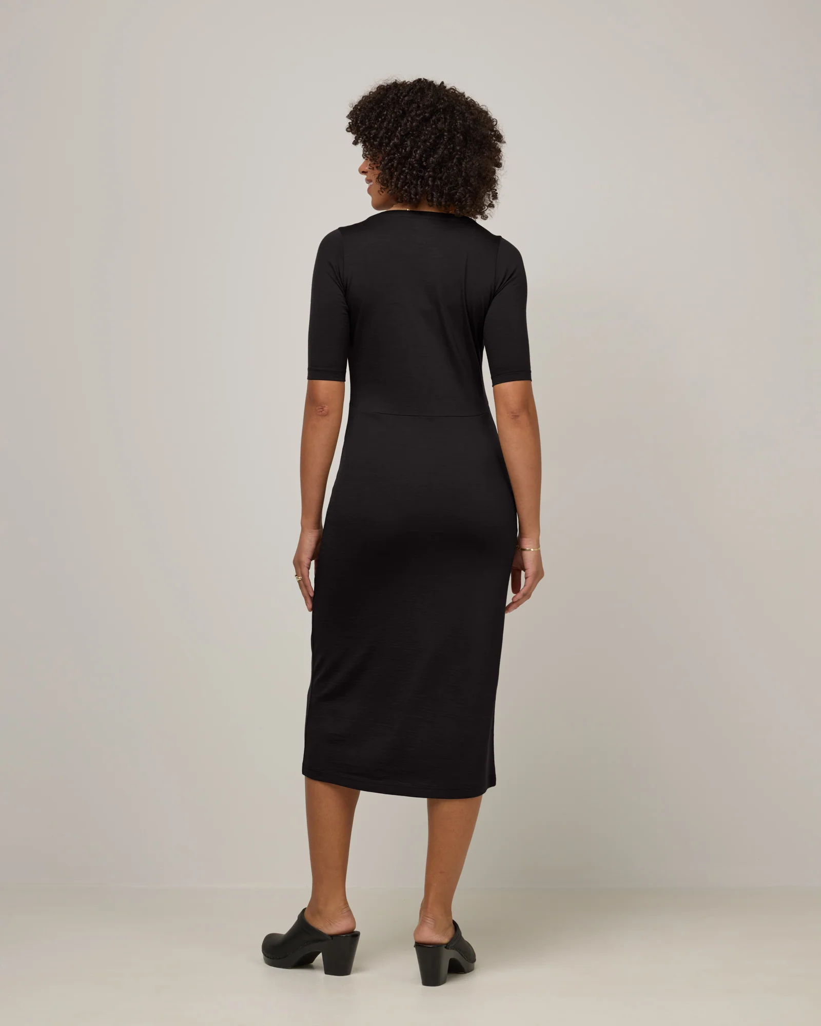 London Fitted Midi Dress - Image 3