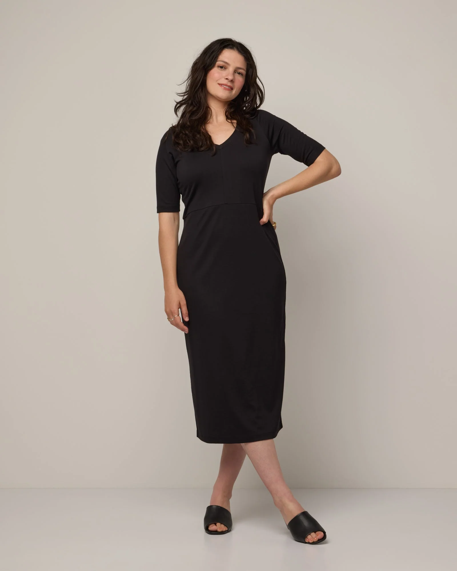 London Fitted Midi Dress - Image 5