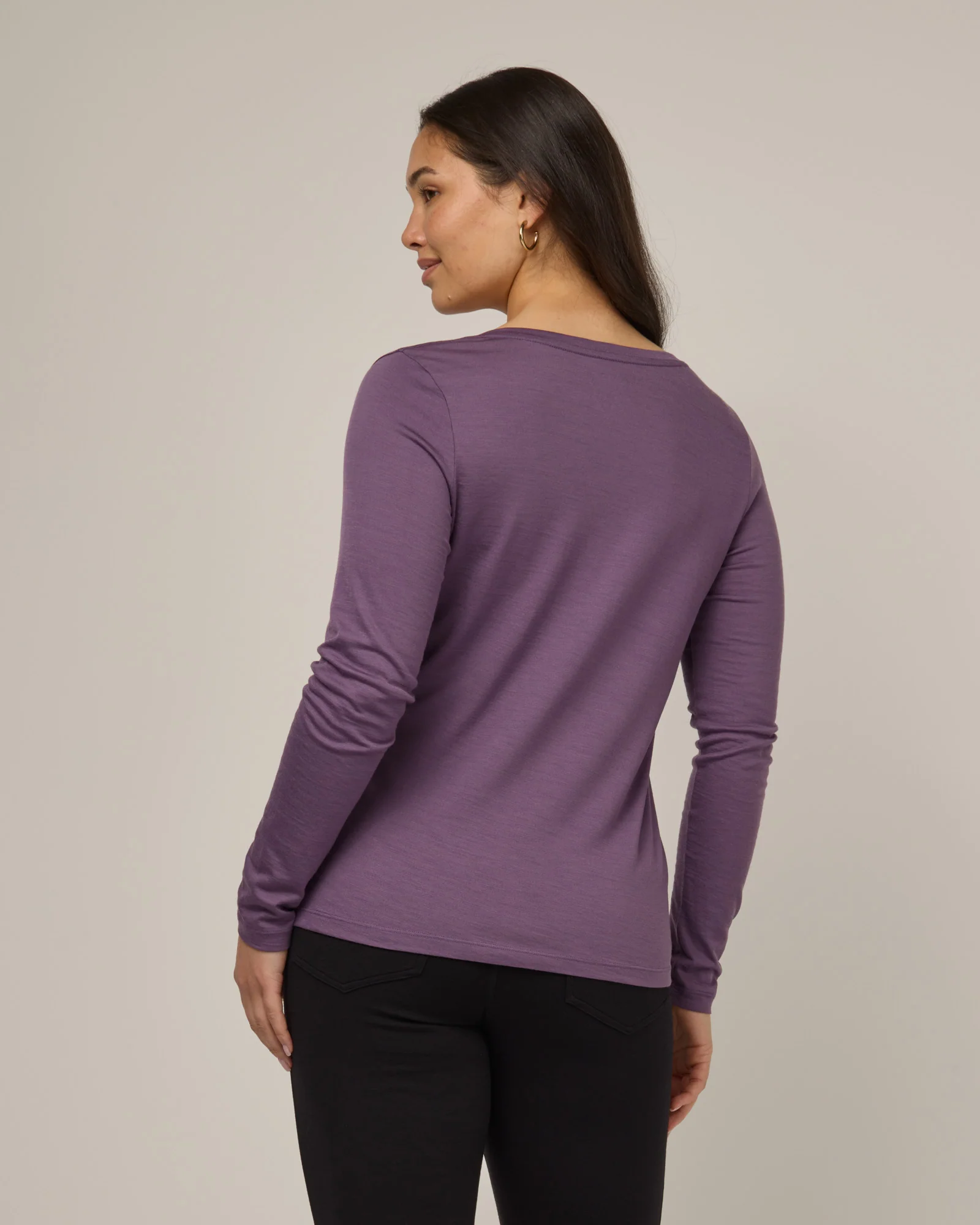 Melanie Ruched V-Neck Tee - Image 3