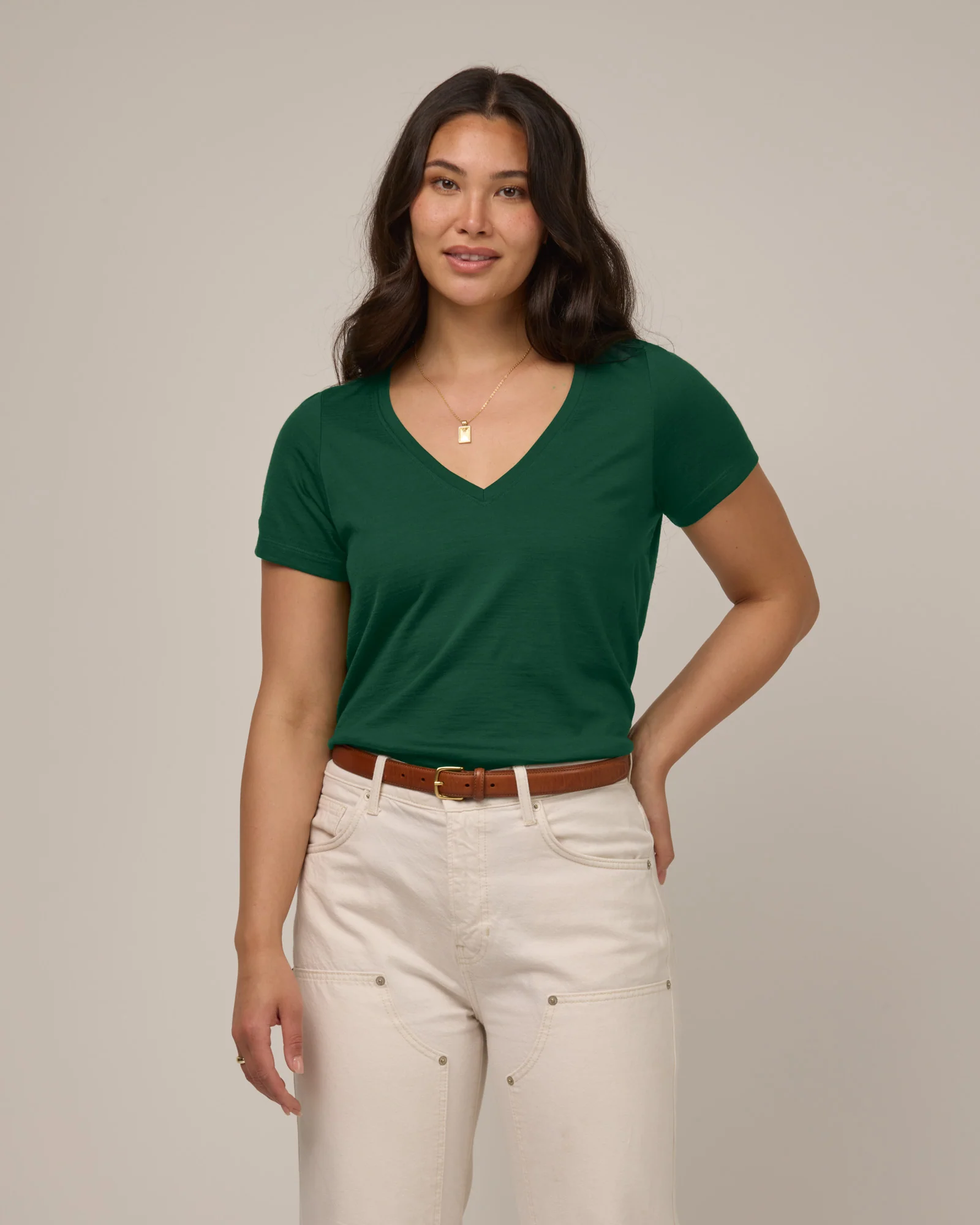Morgan V-Neck Tee - Image 3