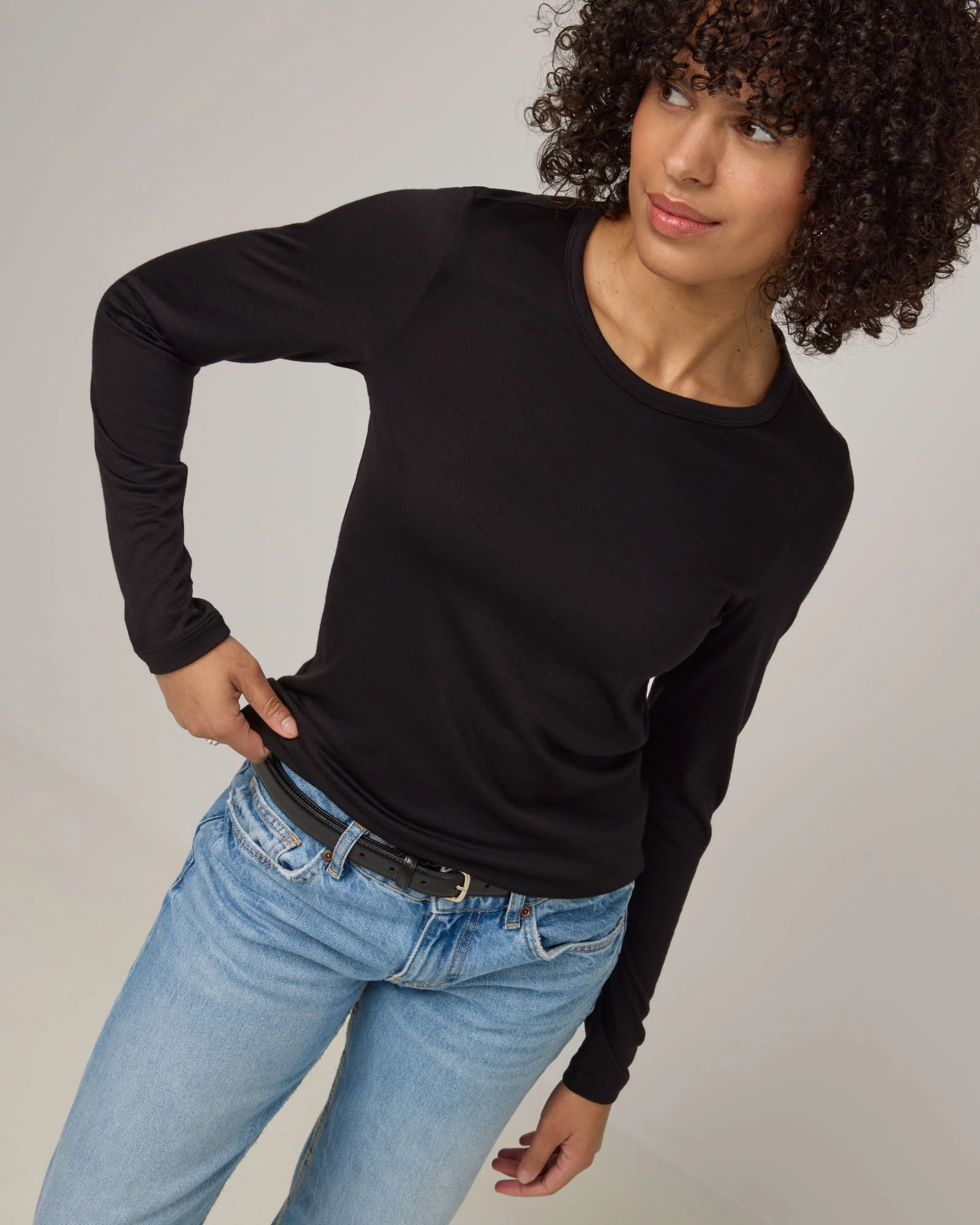 Sloan 100% Wool Fitted Tee - Image 4