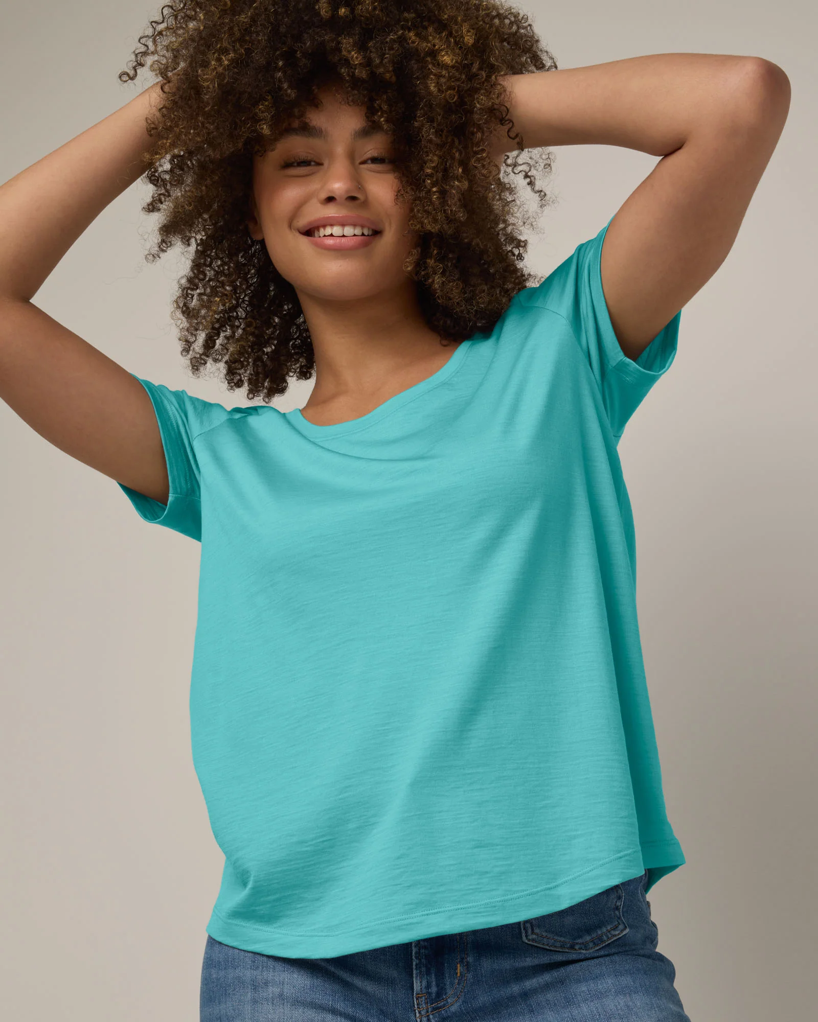 Stella Signature Scoop Neck Tee - Image 4