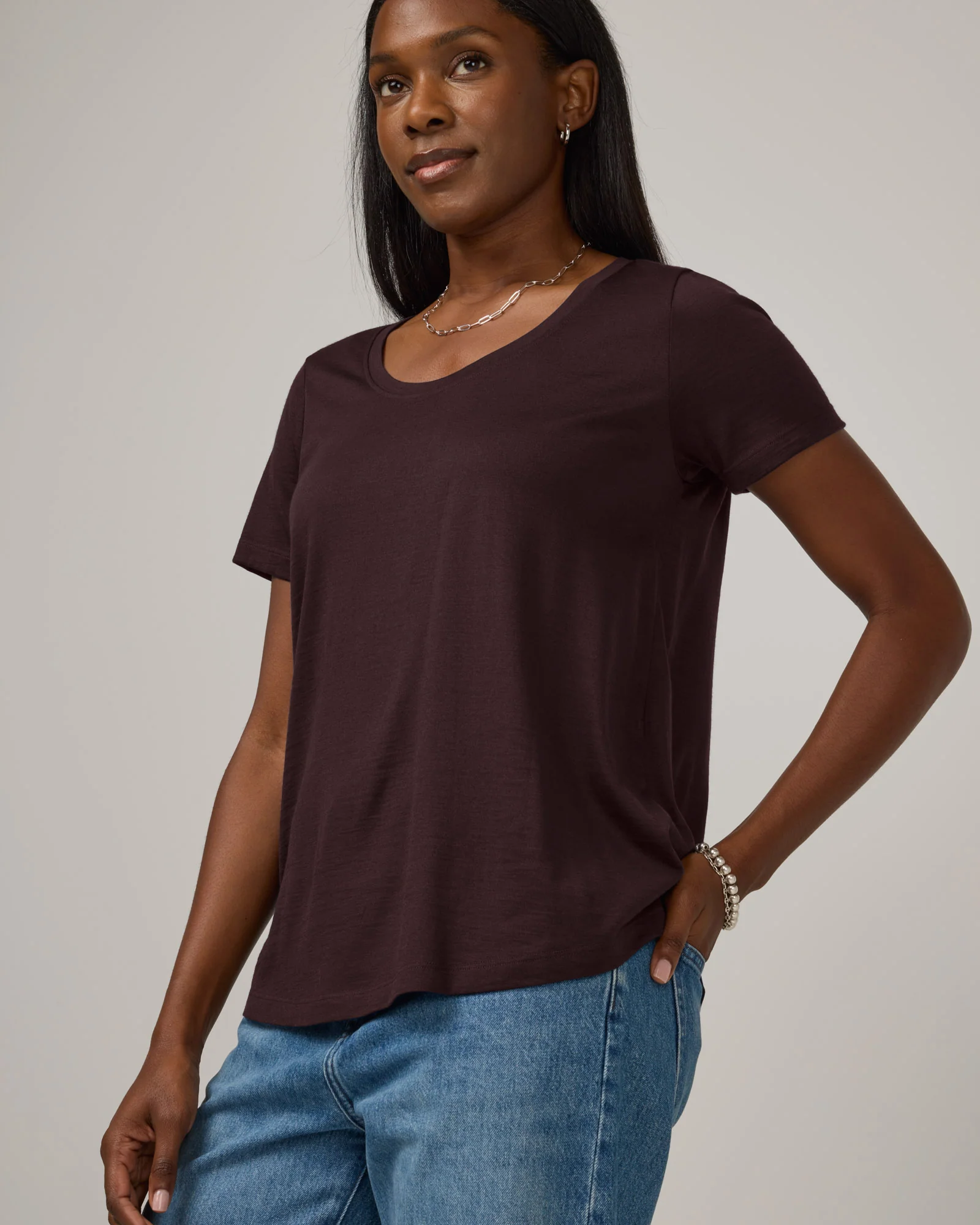 Stella Signature Scoop Neck Tee - Image 4