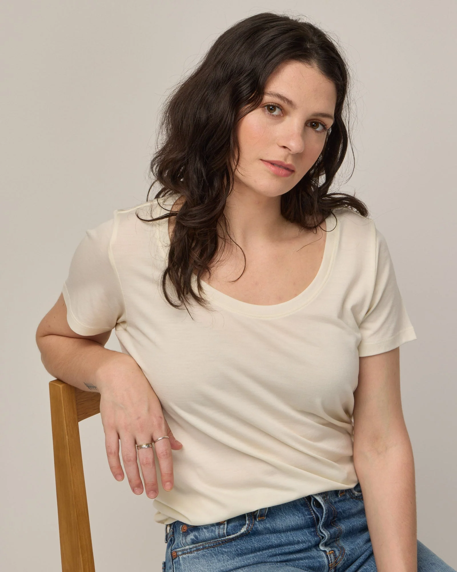 Stella Signature Scoop Neck Tee - Image 4